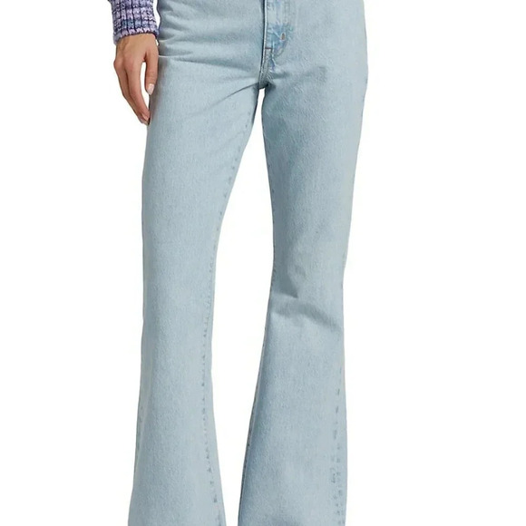 SLVRLAKE High and Dry Light Wash Indiana Flare Leg Jeans Size 31 - Picture 5 of 11